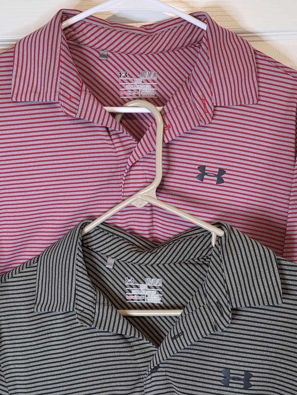 BUNDLE - Mens Under Armour Polo Shirts Size Medium Lot of 2